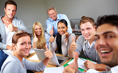 Adult Students in Classroom